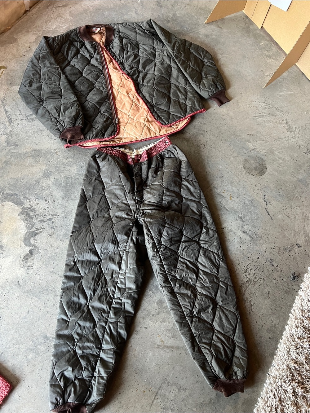 Quilted Reversible Men's Jacket - Black/Tan